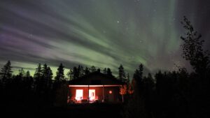 Polarlichter 2021 - über unserem Häuschen!