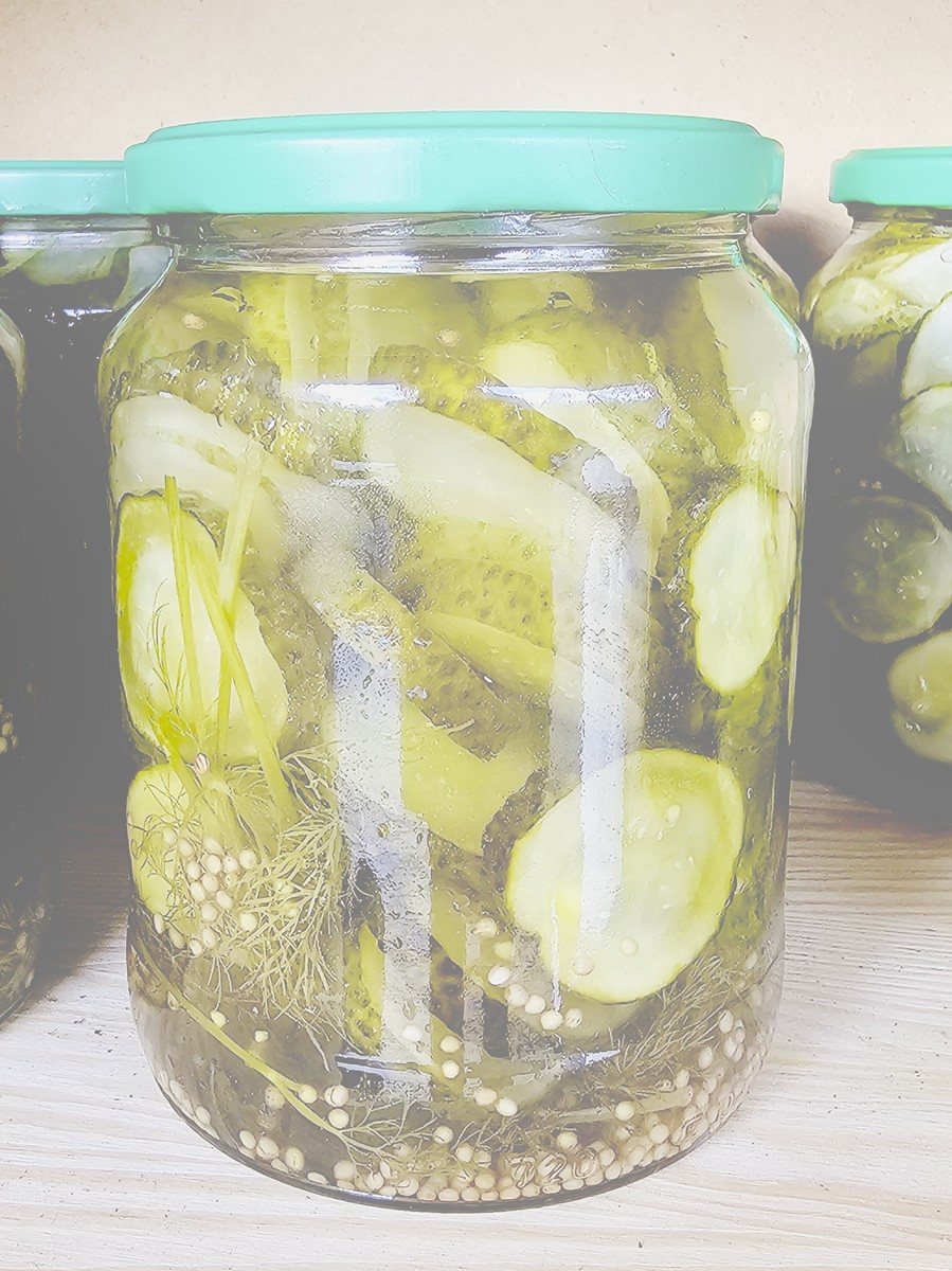 Smörgåsgurka im Glas - eingelegte Gurke