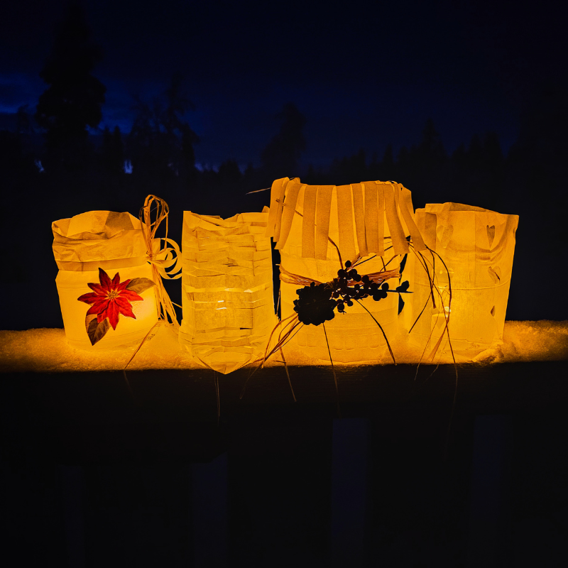 11 Windlichter ohne zahl