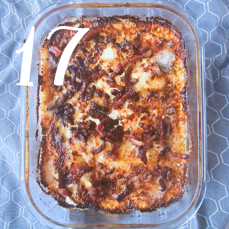 17 Kartoffelgratin Gorgonzola für den Adventskalender