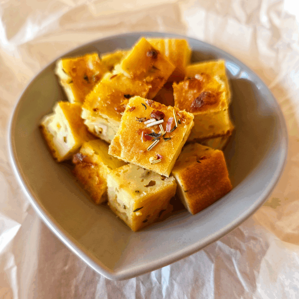 Fingerfood pikanter Käsekuchen